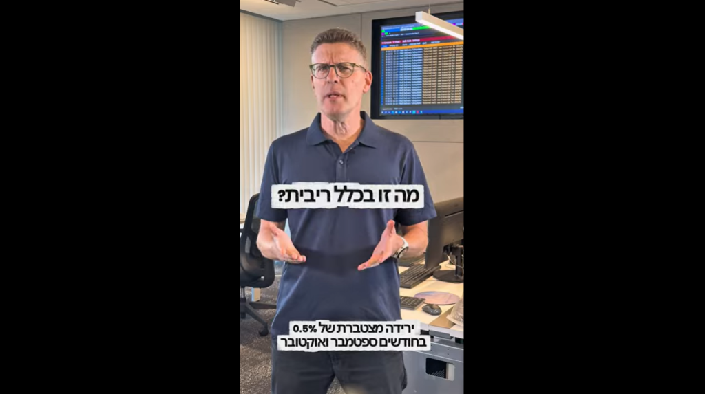 הראל שי, מנהל השקעות, אנליסט בית השקעות - תמונה מתוך וידיאו "הורדת הריבות בארצות הברית"